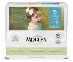 Pañales Pure & Nature Talla 5 Junior · Moltex · 44 Unidades