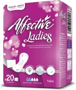 Compresas Para Pérdidas Orina Mini · Affective · 20 Unidades