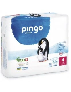 Pañales Ecológicos Talla 4 Maxi · Pingo · 40 Unidades