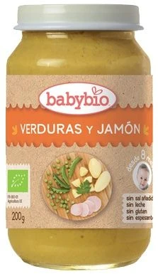 Tarrito De Verduras Y Jamón · Babybio · 200 Gramos