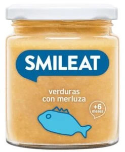 Tarrito De Verduras Ecológicas Con Merluza · Smileat · 230 Gramos