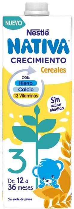Nativa 3 Leche Líquida De Crecimiento Con Cereales · Nestlé · 1 Litro [Caducidad 05/2025]