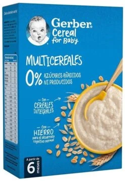 Gerber Papilla Para Bebés Multicereales · Nestlé · 270 Gramos