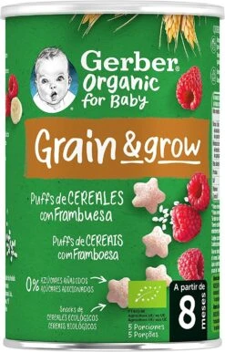 Gerber Snacks De Cereales Con Frambuesa · Nestlé · 35 Gramos
