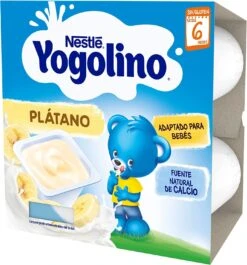 Yogolino Yogurt De Plátano · Nestlé · 4x100 Gramos [Caducidad 05/2025]