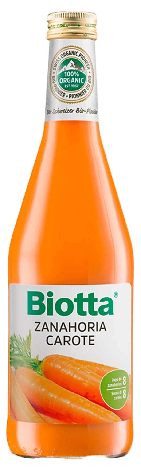Jugo De Zanahoria · Biotta · 500 Ml