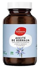 Aceite De Borraja · El Granero Integral · 150 Perlas