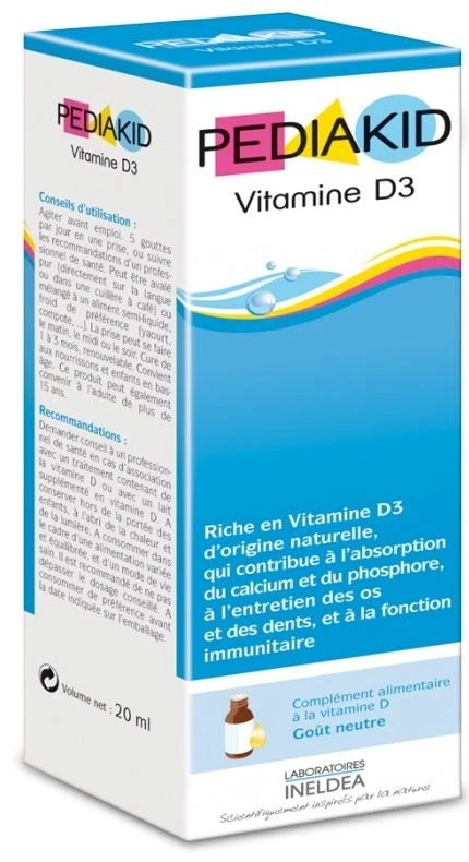 Vitamina D3 1.000 UI · Pediakid · 20 Ml