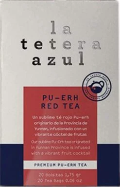 Pu-erh Té Rojo · La Tetera Azul · 20 Filtros