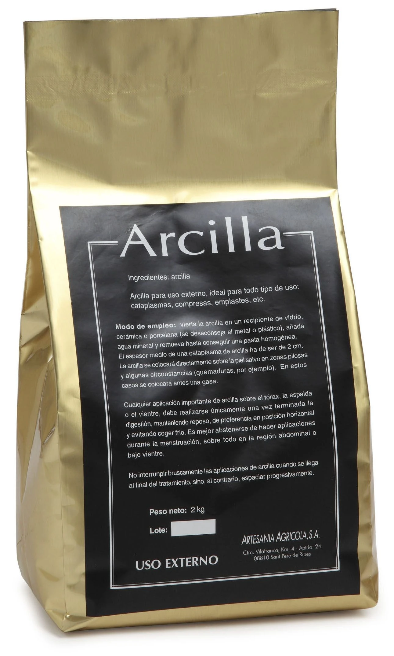 Arcilla Marrón · Artesanía Agrícola · 2 Kg