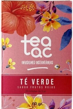 Tea Tac - Té Verde Con Zumo De Frutos Rojos · La Tetera Azul · 20 Sobres