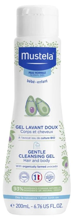 Gel De Baño Suave Con Aguacate Bio · Mustela · 200 Ml