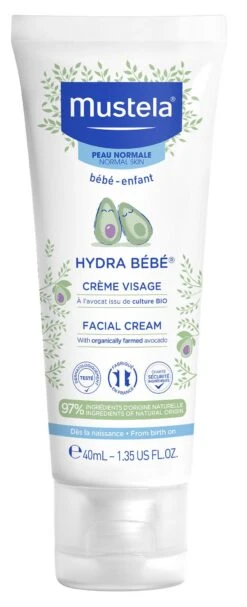 Hydra Bebé Crema Facial Con Aguacate Bio · Mustela · 40 Ml
