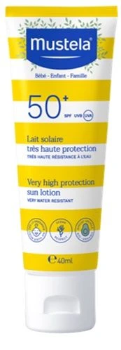 Leche Solar Para Cara Muy Alta Protección SPF50+ · Mustela · 40 Ml