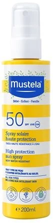 Spray Solar Alta Protección SPF50 · Mustela · 200 Ml