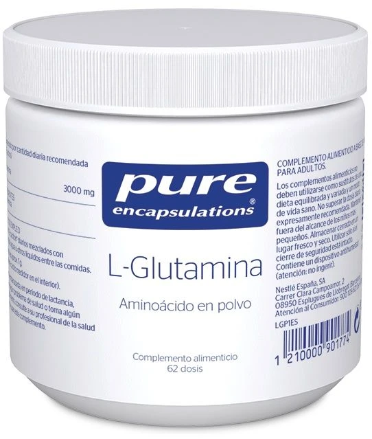 L-Glutamina En Polvo · Pure Encapsulations · 186 Gramos