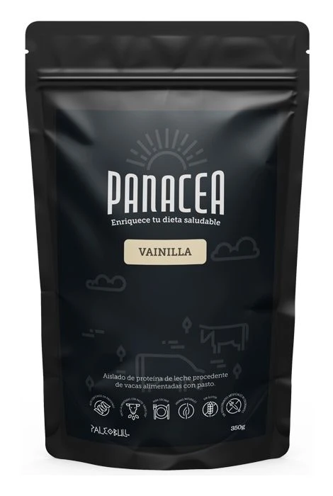 Panacea: Aislado De Proteína De Suero - Sabor Vainilla · Paleobull · 350 Gramos