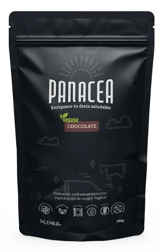 Panacea: Proteína Vegana - Sabor Chocolate · Paleobull · 750 Gramos