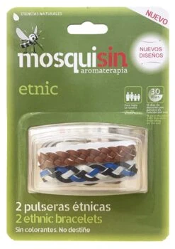 Pulseras Étnicas Antimosquitos · Mosquisin · 2 Unidades