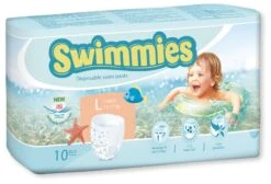 Pañal Bañador Desechable Talla L · Swimmies · 10 Unidades