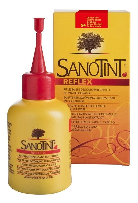 Tinte Vegetal Reflex 54 Castaño Dorado · Sanotint · 80 Ml