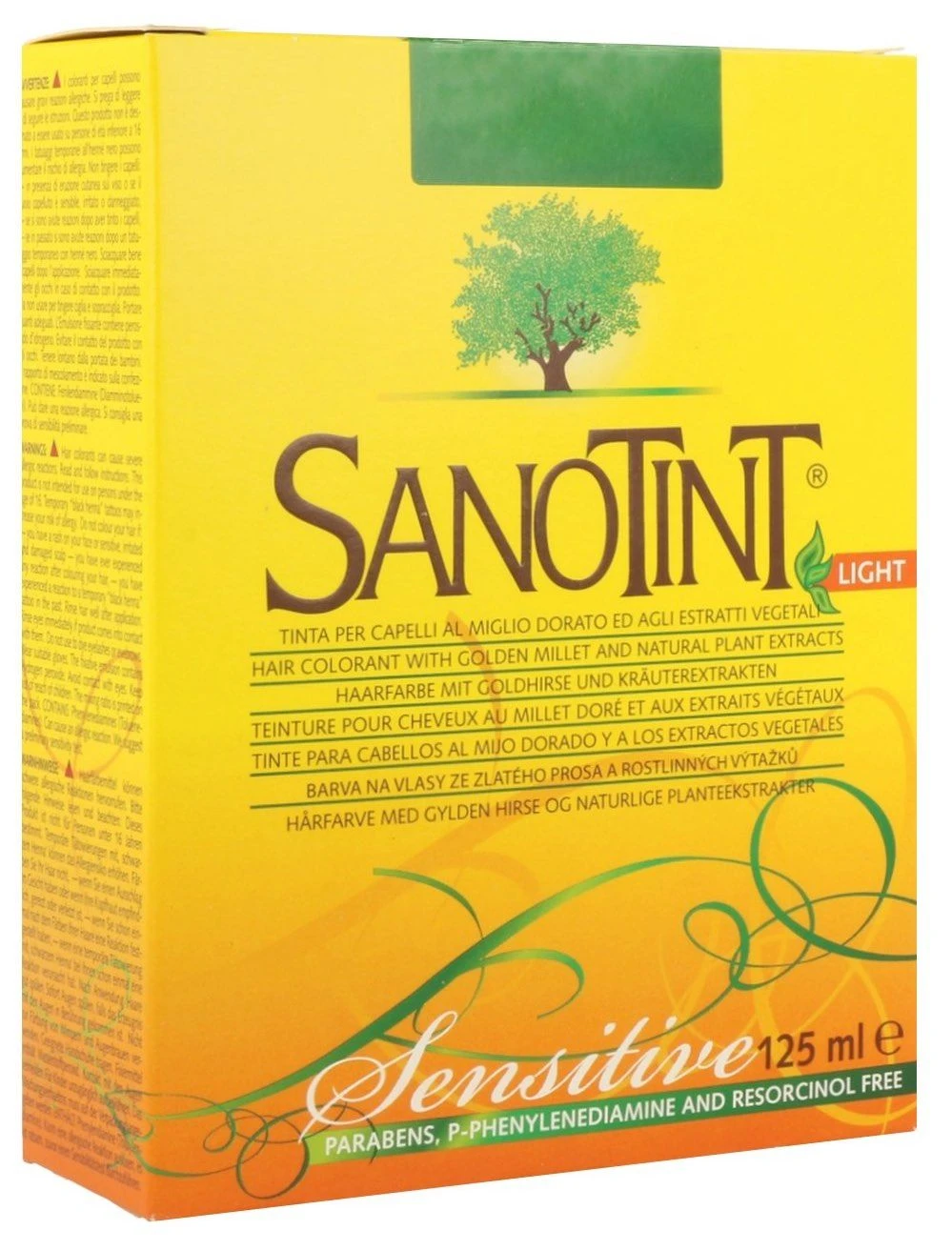 Tinte Sanotint Sensitive Nº 72 Castaño Claro Ceniza · Sanotint · 125 Ml
