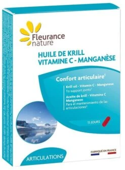Aceite De Krill Con Vitamina C Y Manganeso · Fleurance Nature · 15 Cápsulas
