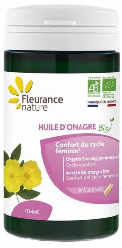 Aceite De Onagra Bio · Fleurance Nature · 60 Cápsulas