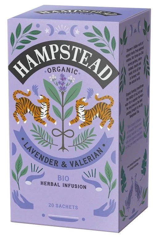 Infusión De Lavanda Y Valeriana · Hampstead Organic · 20 Filtros