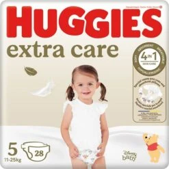 Pañales Para Bebé Extra Care Talla 5 · Huggies · 28 Unidades