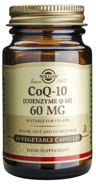 Coenzima Q10 60 Mg · Solgar · 30 Cápsulas Vegetales