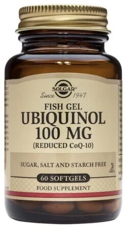 Ubiquinol 100 Mg Fish Gel · Solgar · 60 Cápsulas Blandas