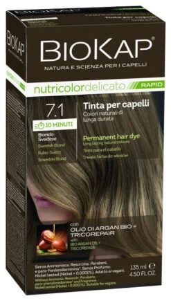 Biokap Nutricolor Delicato Rapid 7.1 Rubio Sueco · Biokap · 135 Ml