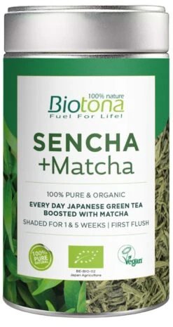 Té Sencha + Matcha · Biotona · 80 Gramos