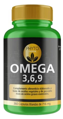 Omega 3-6-9 · Phytofarma · 360 Cápsulas