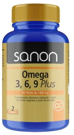 Omega 3-6-9 Plus · Sanon · 60 Perlas