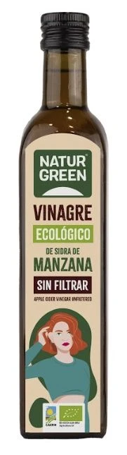 Vinagre De Sidra De Manzana Sin Filtrar Bio · Naturgreen · 500 Ml