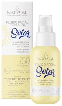 Fluido Facial Solar Alta Protección FPS 50 · Natysal · 50 Ml