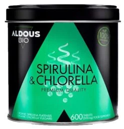 Spirulina Y Chlorella · Aldous Bio · 600 Comprimidos