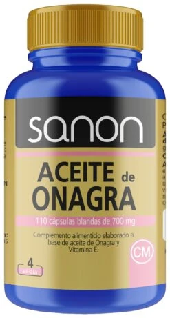 Aceite De Onagra · Sanon · 110 Cápsulas