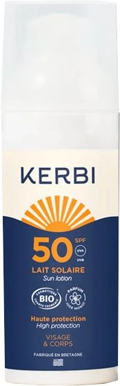 Crema Solar Adultos SPF50 · Kerbi · 50 Gramos