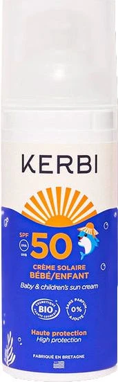 Protector Solar Infantil SPF50 · Kerbi · 50 Gramos