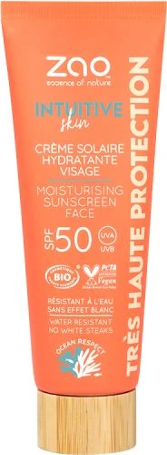 Crema Solar Hidratante Facial SPF50 · Zao · 50 Ml