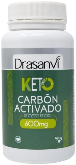 Carbón Vegetal Activado Keto · Drasanvi · 60 Cápsulas