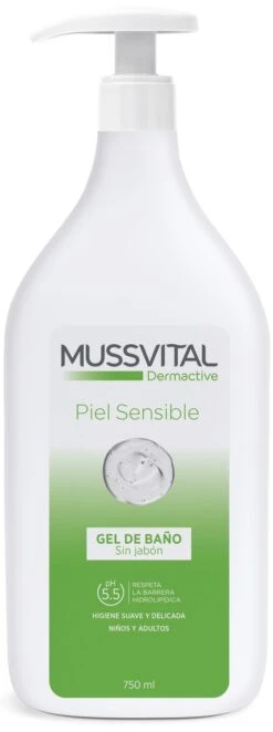 Mussvital Dermactive Gel De Baño Piel Sensible · Mussvital · 750 Ml