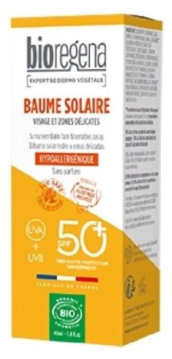 Balsamo Solar Rostro SPF50+ · BioRegena · 40 Ml