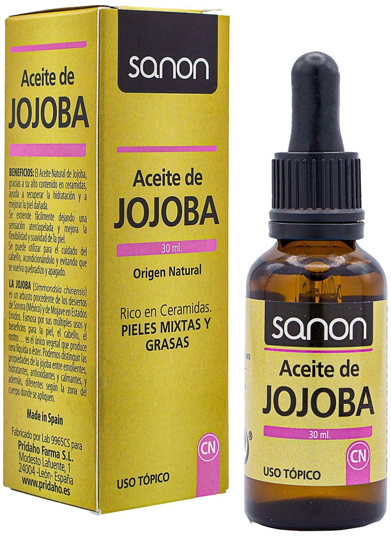Aceite De Jojoba · Sanon · 30 Ml