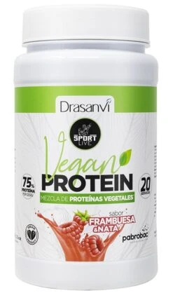 Proteína Vegetal Frambuesa - Sport Live · Drasanvi · 600 Gramos