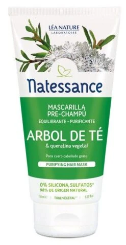 Mascarilla Purificante Pre-Champú Árbol Del Te · Natessance · 150 Ml