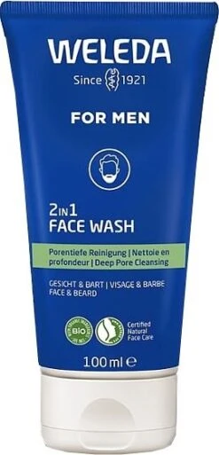 Gel Limpiador 2 En 1 Rostro & Barba Para Hombre · Weleda · 100 Ml